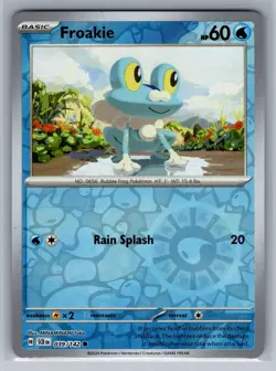 Pokemon Froakie 039/142 Reverse Holo Stellar Crown - Image 1
