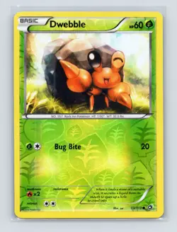 Pokemon TCG Dwebble 13/113 Legendary Treasures Reverse Holo LP - Image 1