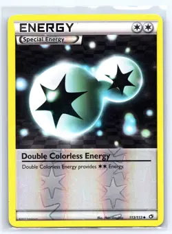 Double Colorless Energy 113/113 Reverse Holo Pokemon Legendary Treasures LP - Image 1
