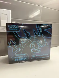 Phantasmal Flames Pokemon Center Elite Trainer Box Sealed W/ Plastic Protector - Image 2