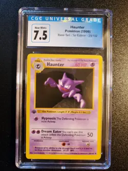 Pokemon TCG Haunter Base Set 29/102 1st Edition Shadowless CGC 7.5 - Image 1