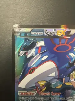 2015 POKEMON XY DOUBLE CRISIS #6 FULL ART/TEAM AQUA'S KYOGRE EX C - Image 2
