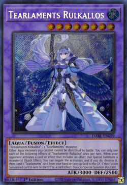 YUGIOH TEARLAMENTS RULKALLOS SECRETT RARE DABL-EN039 NEAR MINT - Image 1