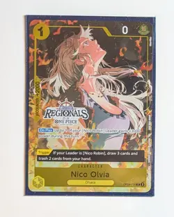 Nico Olvia OP09-106 Holo One Piece Card Game Online Regional Promo 2025 NM/M - Image 1