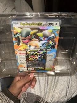 Mega Kangaskhan Ex - MEP025 - Oversized Jumbo Promo Card and small card - Image 1