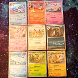 Prismatic Evolutions Complete 9 Card Eeveelution Set - Pokemon TCG - Image 1