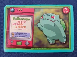 Bulbasaur Tackle Leech Seed Jr Adventure Game Card Pokemon Nintendo 1999 MP - Image 2