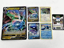Lot Of 6 Pokemon Rayquaza V Kyorge V Code Card Jumbo Promo - Image 1