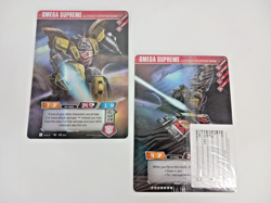 x2 Omega Supreme P2 Oversize Foil 4x6 Promo Card Transformers TCG Sealed 2019 - Image 1