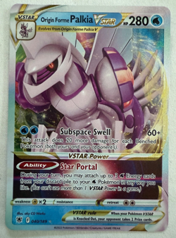 Origin Forme Palkia VSTAR 040/189 Foil 2022 Rare Pokemon Card - Image 1