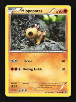 Hippopotas 87/160 HP Primal Clash English Pokemon Card TCG - Image 1