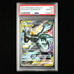 PSA GEM MT 10 2023 Pokemon PTCG CHN. csM2a SR Card 166/150 Pikachu & Zekrom-GX - Image 2
