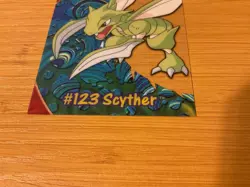 NEW 2000 TOPPS POKEMON CLEAR CARD #123 "SCYTHER" - Image 2