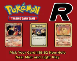 Pokemon WOTC Team Rocket Non Holo #18-82 Near Mint And Light Play Pick Your Card - Image 1