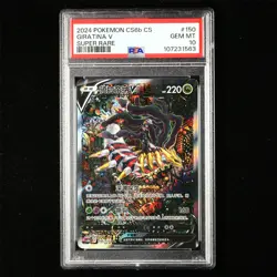 PSA GEM MT 10 2024 Pokemon PTCG CHN. cs6bC SR Card 150/131 Giratina V - Image 2