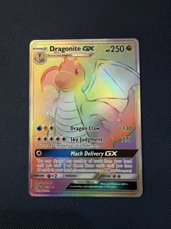 Pokemon Dragonite GX, 248/236, SM Unified Minds Set, Ultra Rare Holo Card NM - Image 1