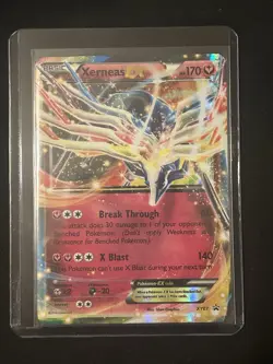 Pokemon TCG Xerneas EX 2014 Black Star Promo Ultra Rare Holo Card XY07 - Image 1