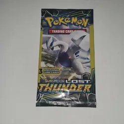 🔥2018 POKEMON SUN AND MOON LOST THUNDER. Unweighted 3 CARD PACK 🔥1 pack - Image 1