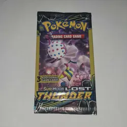 🔥2018 POKEMON SUN AND MOON LOST THUNDER. Unweighted 3 CARD PACK 🔥1 pack - Image 2