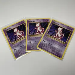 Lot Of 3 Mewtwo 51/108 Rare Cards 2016 XY Evolutions Pokemon TCG Good Condition 820650801556 - Image 1