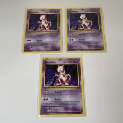 Lot Of 3 Mewtwo 51/108 Rare Cards 2016 XY Evolutions Pokemon TCG Good Condition 820650801556 - Image 2