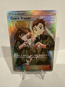 Coach Trainer 233/236 Unified Minds NM Ultra Rare Full Art Pokemon Card - Image 1