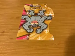 NEW 2000 TOPPS POKEMON DIE CUT CARD #68 EV012 OF 12 "MACHAMP" - Image 3