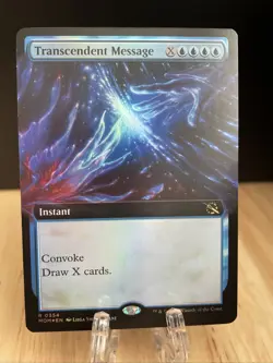 MTG Transcendent Message Extended Art FOIL #0354 March of the Machine MOM NM/M - Image 1
