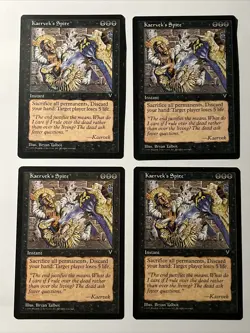 Kaervek’s Spite X4 Play Set Magic The Gathering 1996 - Image 1