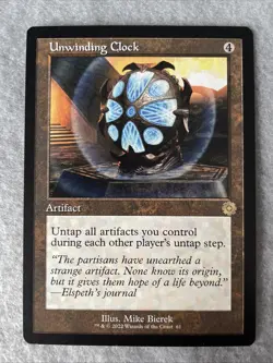 Unwinding Clock Retro NM [The Brothers' War] Mtg - Image 1
