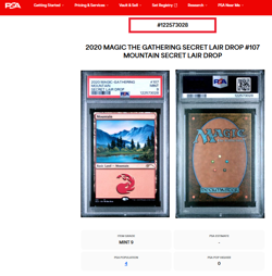 2020 MTG Magic The Gathering SLD Secret Lair Bob Ross #107 Mountain PSA 9 POP 4 - Image 3