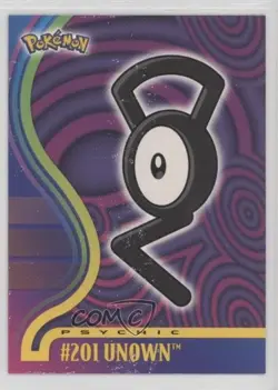 Unown Topps Pokemon TV Animation Edition Johto League Champions #201 2001 - Image 1