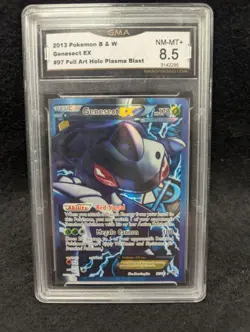 2013 POKEMON BLACK & WHITE PLASMA BLAST 97/101 GENESECT EX ULTRA RARE PSA 10 - Image 1