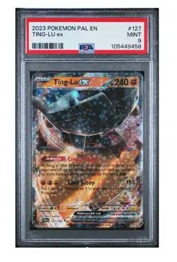 2023 POKEMON PAL EN-PALDEA EVOLVED #127 TING-LU EX PSA 9 Mint - Image 1