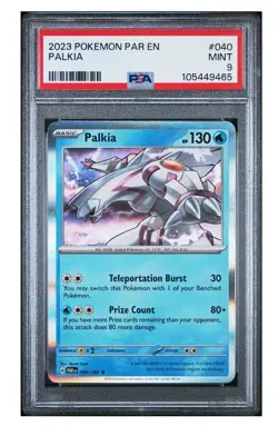 2023 POKEMON PAR EN-PARADOX RIFT #040 PALKIA PSA 9 Mint - Image 1