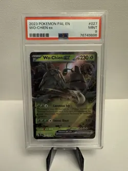 2023 Pokemon - Paldea Evolved WO-CHIEN EX 027/193 PSA 9 Mint - Image 1