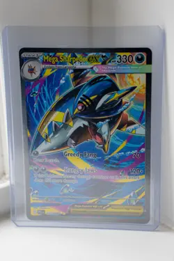 Mega Sharpedo ex 127 Phantasmal Flames SIR Pokemon TCG - Image 1