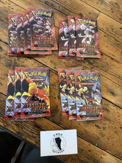 Pokemon TCG x 16 Destined Rivals Single Booster Packs New Sealed - Image 1