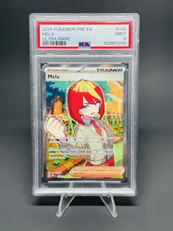 2025 POKEMON PRE EN-PRISMATIC EVOLUTIONS ULTRA RARE #140 MELA PSA 9 - Image 1