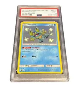 Froakie-Holo Hidden Fates PSA 9 2019 Pokemon Sun & Moon Hidden Fates #SV11 - Image 1