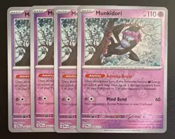 Munkidori 095/167 RH Twilight Masquerade Pokemon TCG NM 4x Playset - Image 1