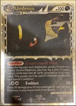 Pokemon TCG Umbreon Prime HS-Undaunted 86/90 Holo Holo Rare Prime - Image 1