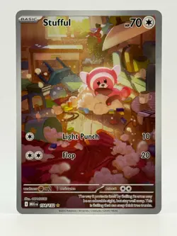 2025 Near Mint Pokemon Stufful 154/132 IR Mega Evolution NM Illustration Rare - Image 1