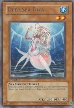 Yugioh! MP Deep Sea Diva - RGBT-EN035 - Rare - Unlimited Edition Moderately Play - Image 1