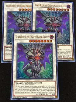 Yugioh Chaos Ruler The Chaotic Magical Dragon 1st MP21-EN128 ULTRA x3 (NM) - Image 1