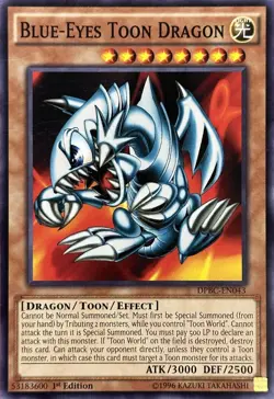 Blue-Eyes Toon Dragon DPBC-EN043 Common 1st Edition Yugioh TCG - Image 2