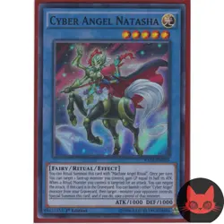 Yugioh Cyber Angel Natasha RATE-EN036 Super Rare 1st Edition NM - Image 1