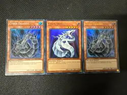 Yugioh *Cyber Dragon X3 Ultra Rare* (NM) BLC1-EN020 BLC1-FR021 (2 French) - Image 1