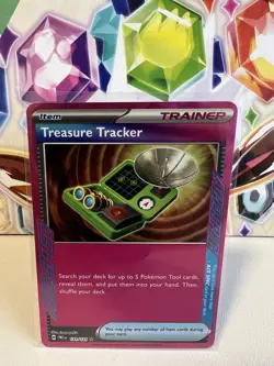 Treasure Tracker 131/131 Prismatic Evolutions ACE SPEC Rare Pokemon TCG Card NM - Image 1