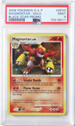 2008 Pokemon D&P Black Star Promo # DP20 Magmortar Holo PSA 9 Card! MINT! Pop 6! - Image 1